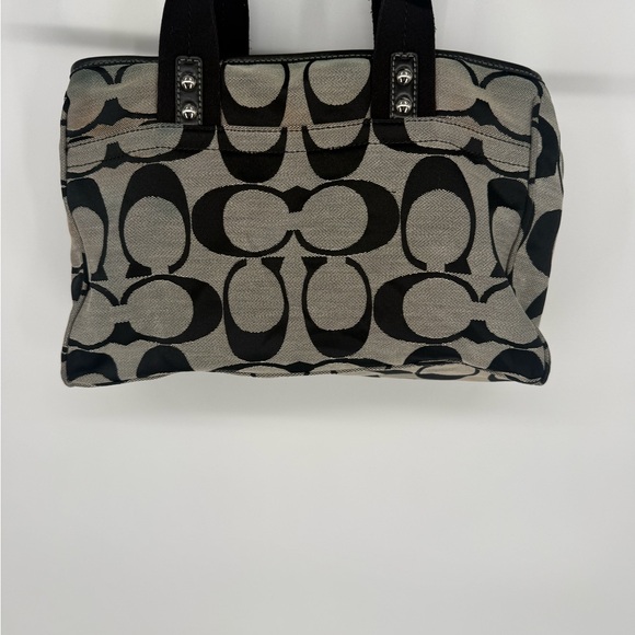 Coach Signature Canvas Satchel Black - Picture 4 of 5